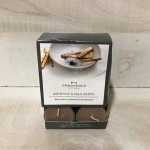 12pk Tealight Ashwood and Palo Santo Candle - Threshold